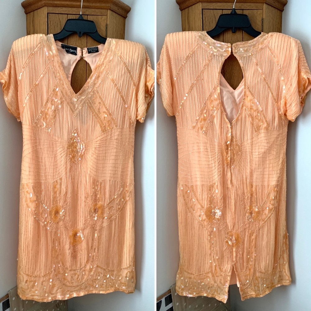 Vintage Silk Beaded Dress